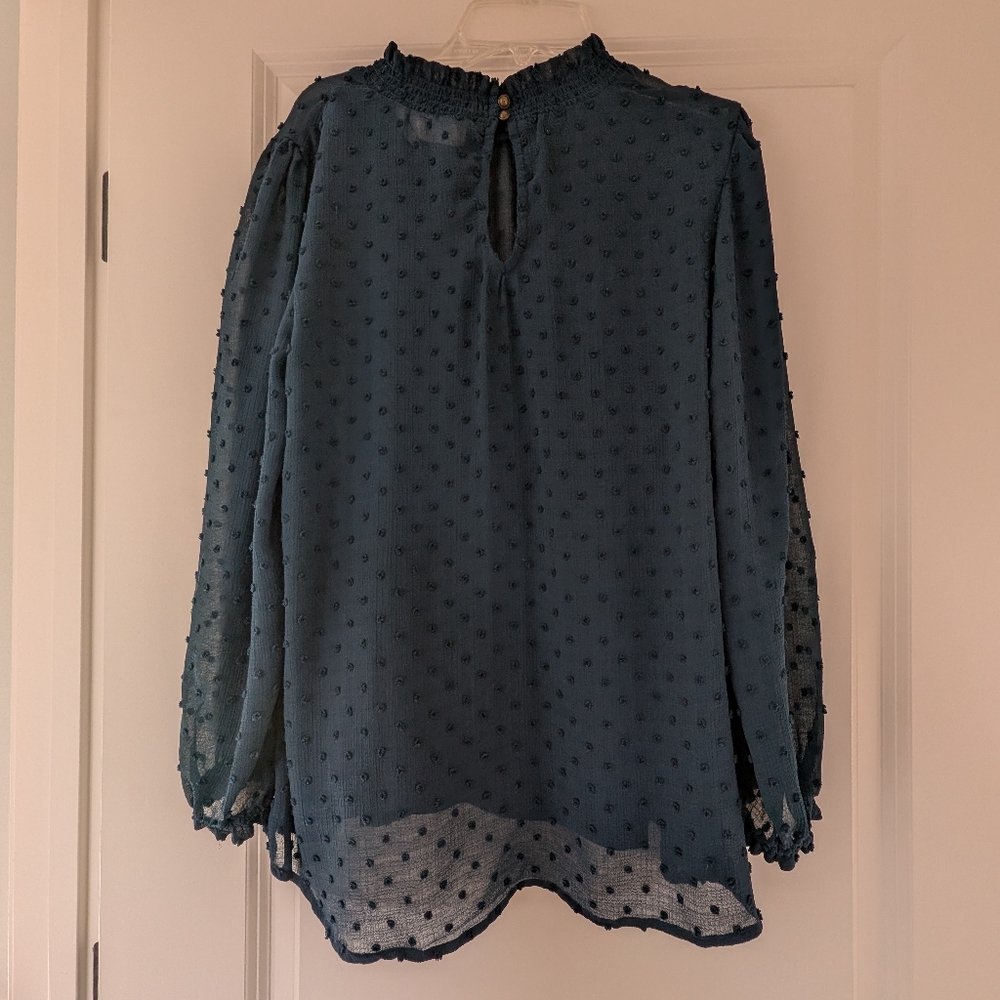 Elegant Teal Blue Women's Top